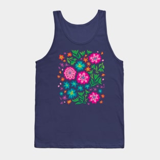 SAYULITA Bright Tropical Mexican Style Floral - UnBlink Studio by Jackie Tahara Tank Top